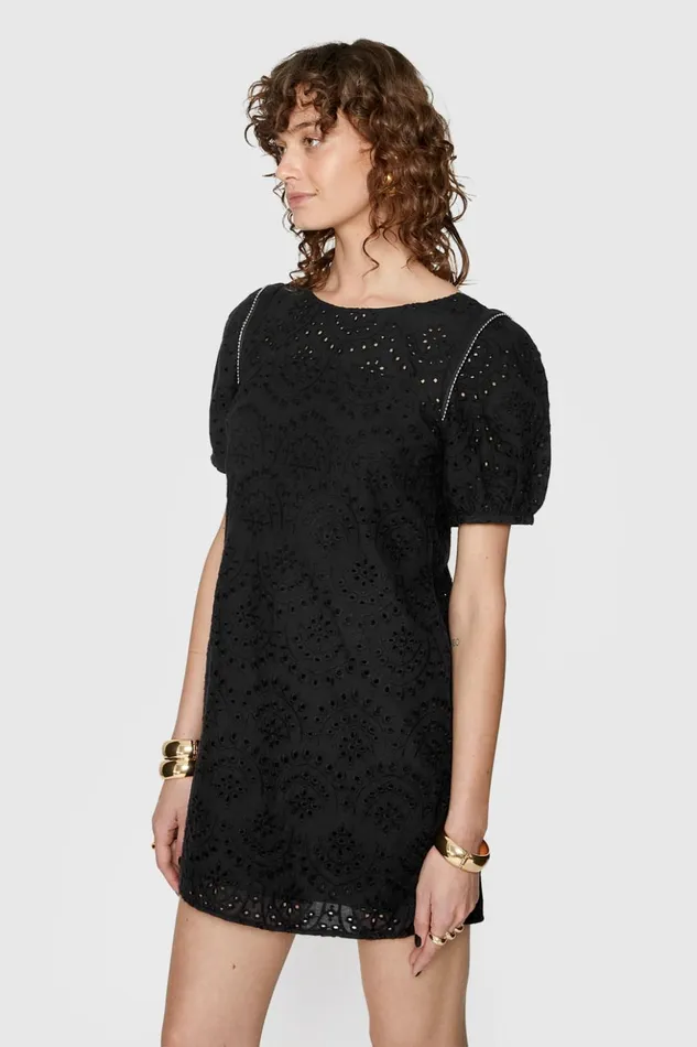 Rebecca Minkoff Dresses Women Lincoln Eyelet Dress Black Rebecca Minkoff Dresses Women Lincoln Eyelet Dress Black