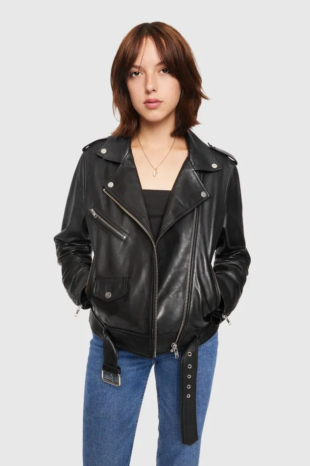 Rebecca Minkoff Outerwear Women Jett Moto Black