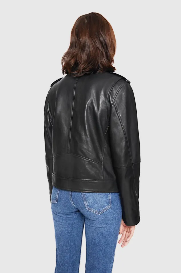 Rebecca Minkoff Outerwear Women Jett Moto Black Rebecca Minkoff Outerwear Women Jett Moto Black