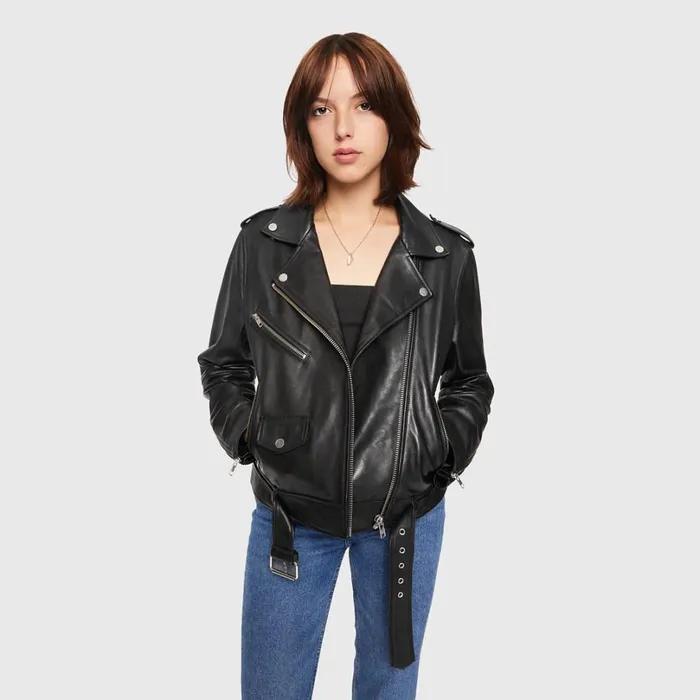 Rebecca Minkoff Outerwear Women Jett Moto Black Rebecca Minkoff Outerwear Women Jett Moto Black