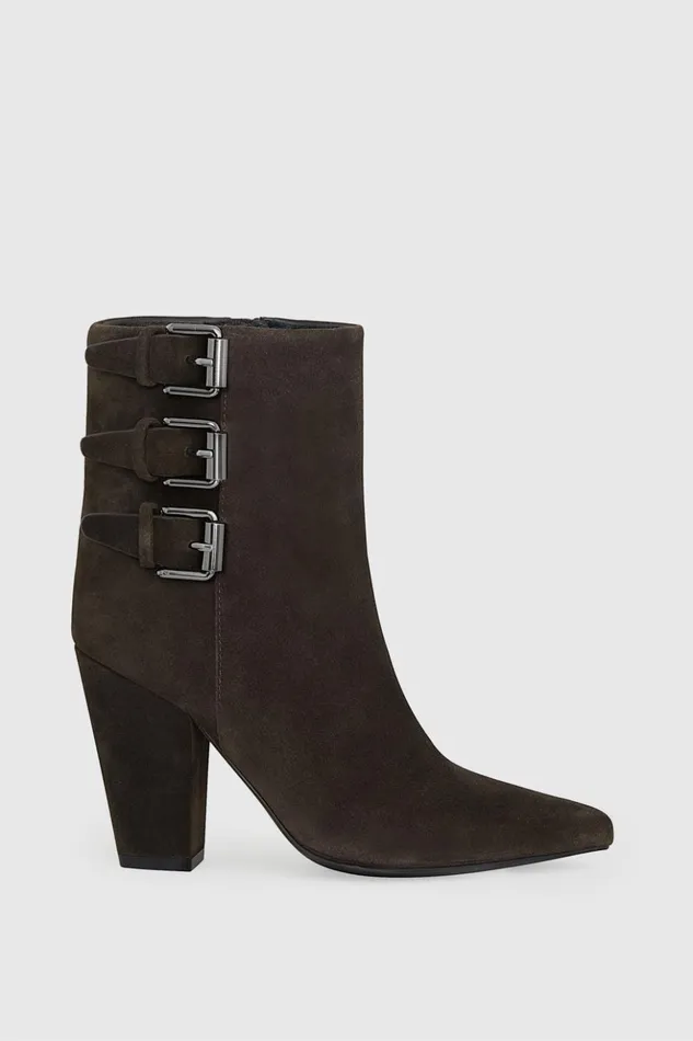Rebecca Minkoff Shoes Women Buckle Boot Dark Brandy