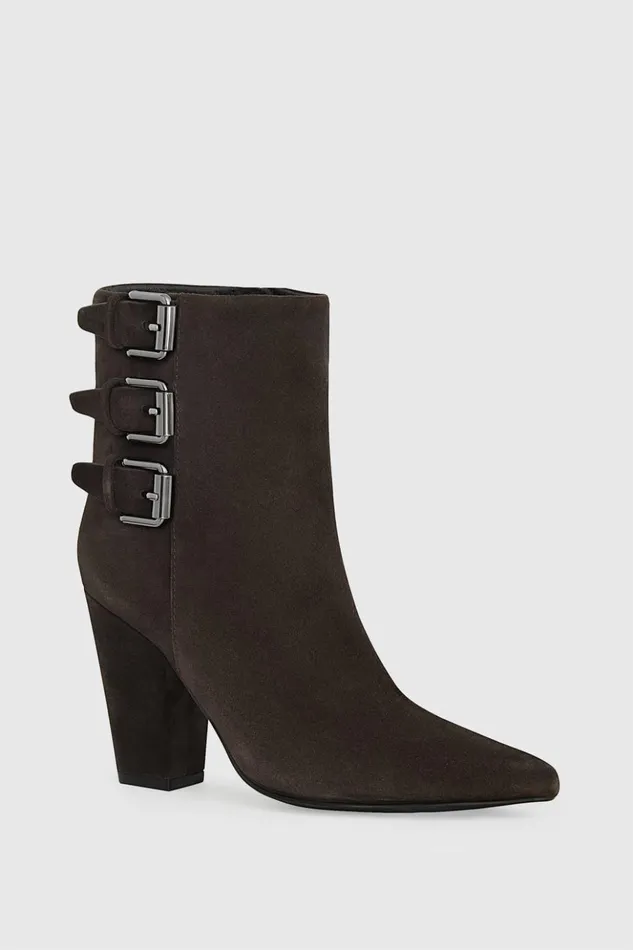 Rebecca Minkoff Shoes Women Buckle Boot Dark Brandy Rebecca Minkoff Shoes Women Buckle Boot Dark Brandy