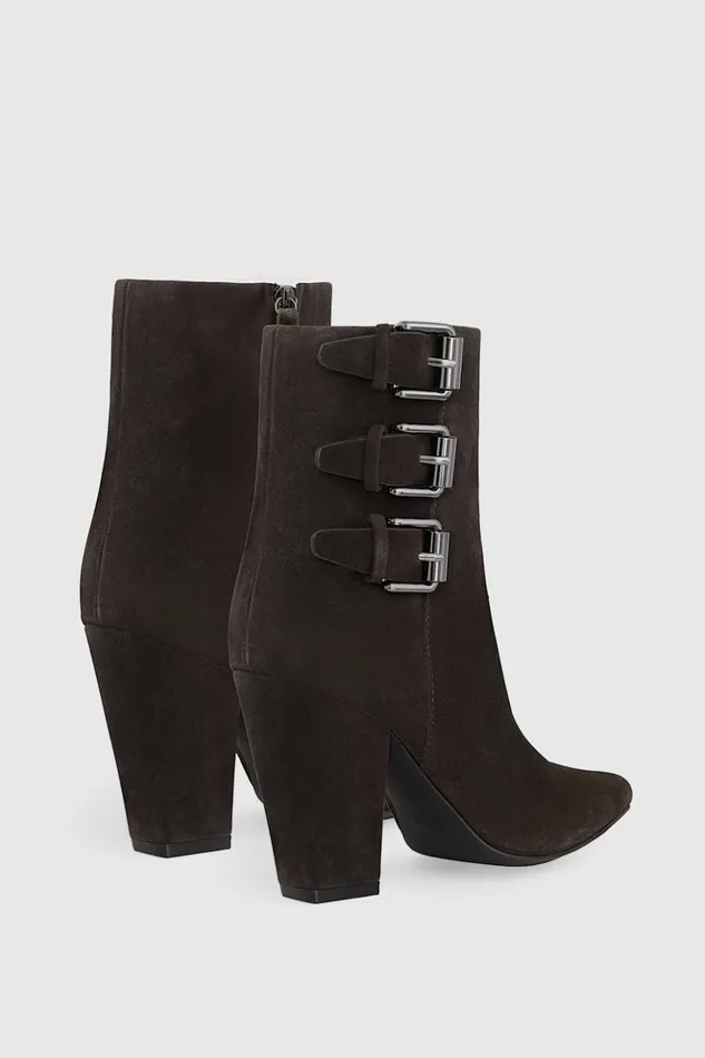 Rebecca Minkoff Shoes Women Buckle Boot Dark Brandy Rebecca Minkoff Shoes Women Buckle Boot Dark Brandy
