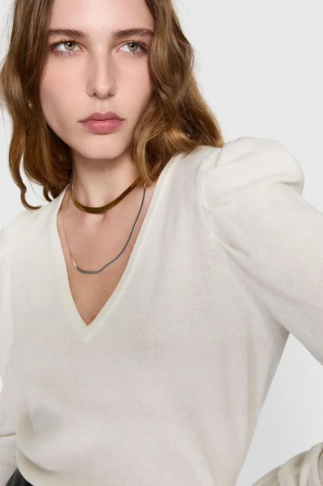 Rebecca Minkoff Tops Women Janine Sweater Winter White Rebecca Minkoff Tops Women Janine Sweater Winter White
