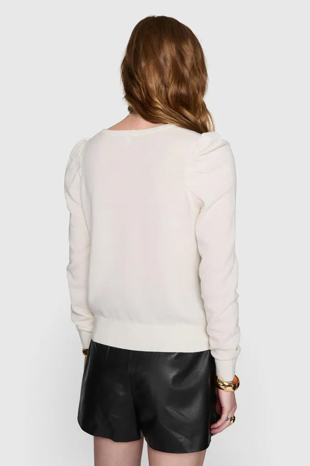 Rebecca Minkoff Tops Women Janine Sweater Winter White Rebecca Minkoff Tops Women Janine Sweater Winter White