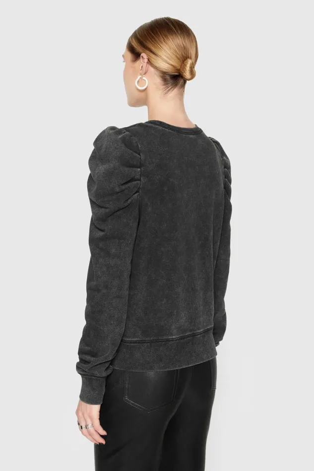 Rebecca Minkoff Tops Women Janine Sweatshirt Acid Wash Black Rebecca Minkoff Tops Women Janine Sweatshirt Acid Wash Black