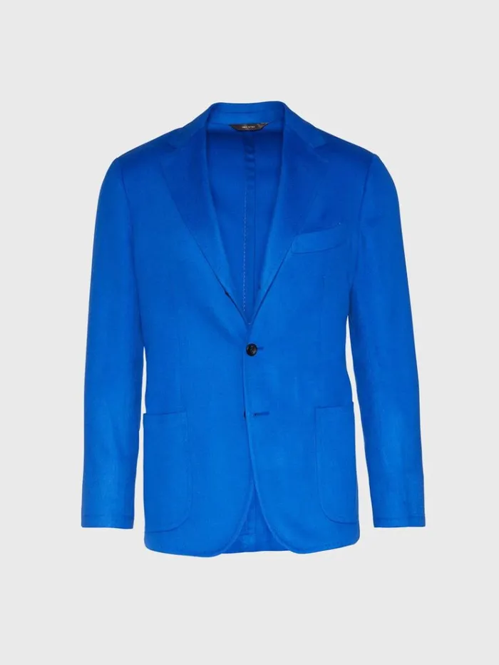 Royal Blue Cashmere Soft Jacket Royal Blue Men Paul Stuart The Cashmere Shop