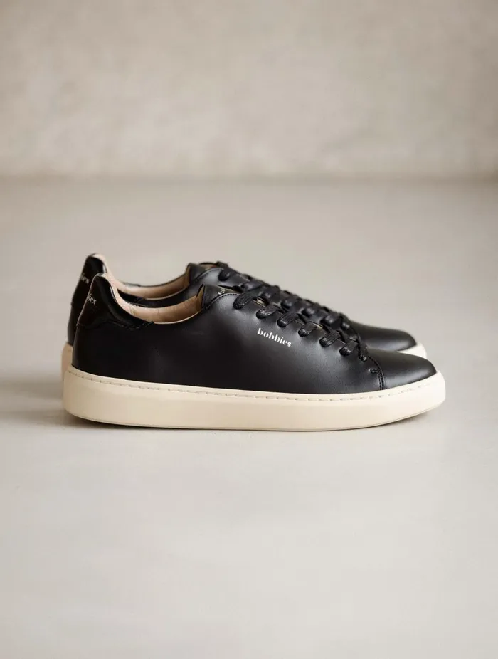 Sanna Deep Black Women Bobbies Sneakers
