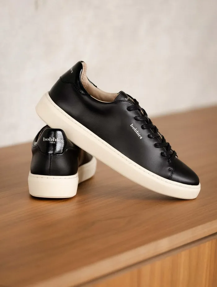 Sanna Deep Black Women Bobbies Sneakers