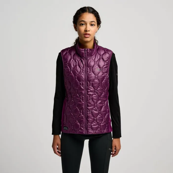 Saucony Jackets Hurricane Insulated Vest Eggplant 8211 Women