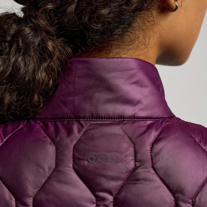 Saucony Jackets Hurricane Insulated Vest Eggplant 8211 Women