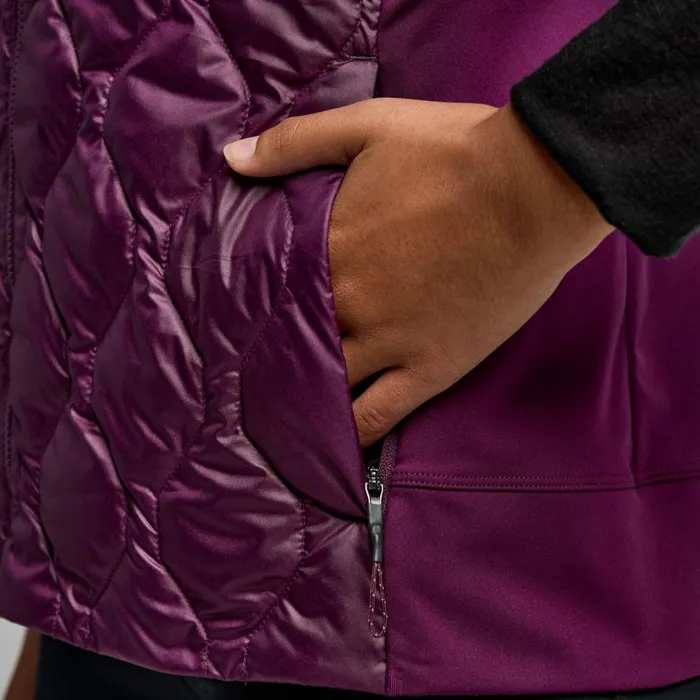 Saucony Jackets Hurricane Insulated Vest Eggplant 8211 Women