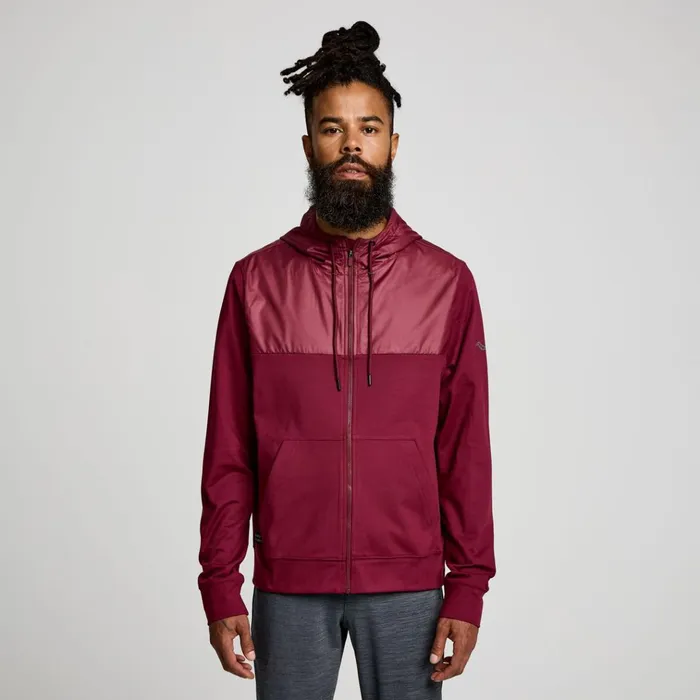 Saucony Jackets Solstice Zip Hoody Sundown Heather 8211 Men