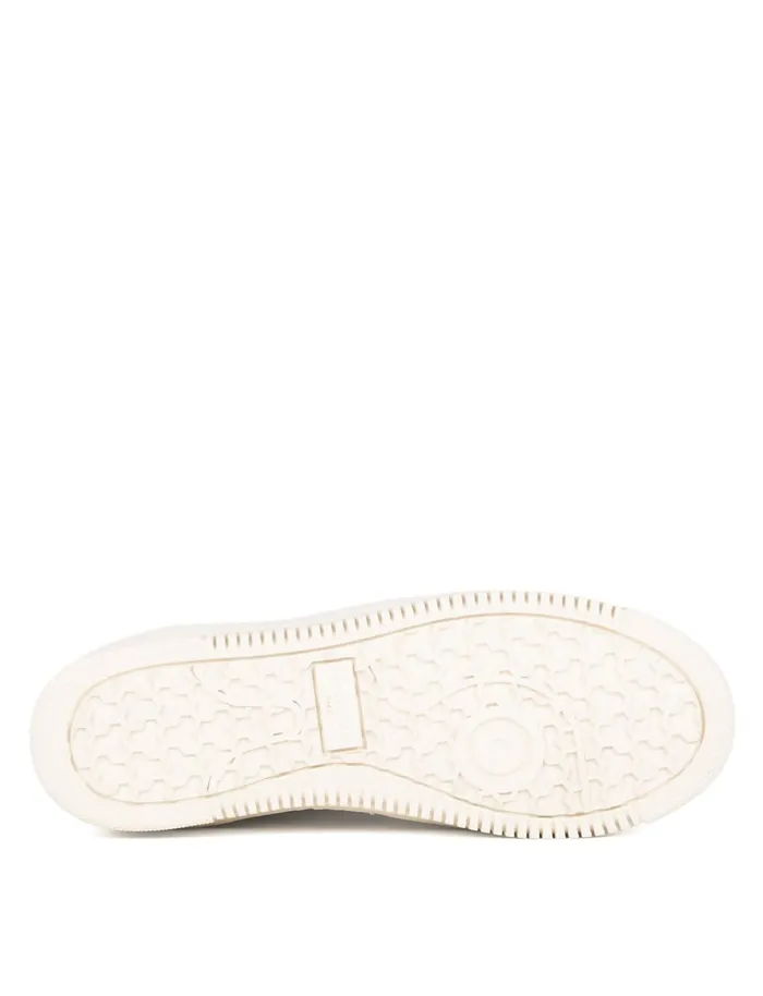 Scott Off White and Sepia Gold Women Bobbies Sneakers