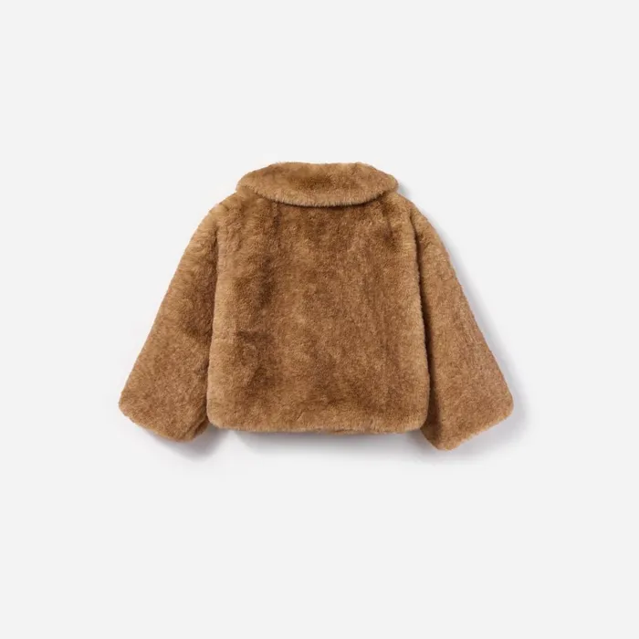 Self Portrait Brown Faux Fur Jacket 8211 Kids