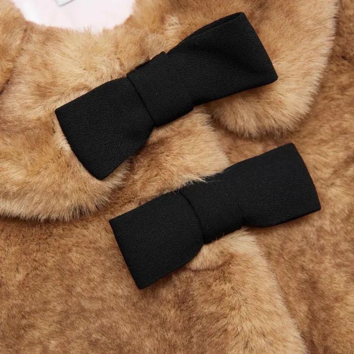 Self Portrait Brown Faux Fur Jacket 8211 Kids