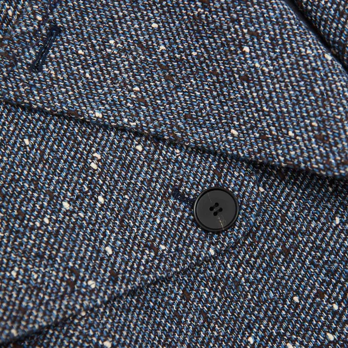 Self Portrait CoOrds Blue Boucle Trench Coat 8211 Women