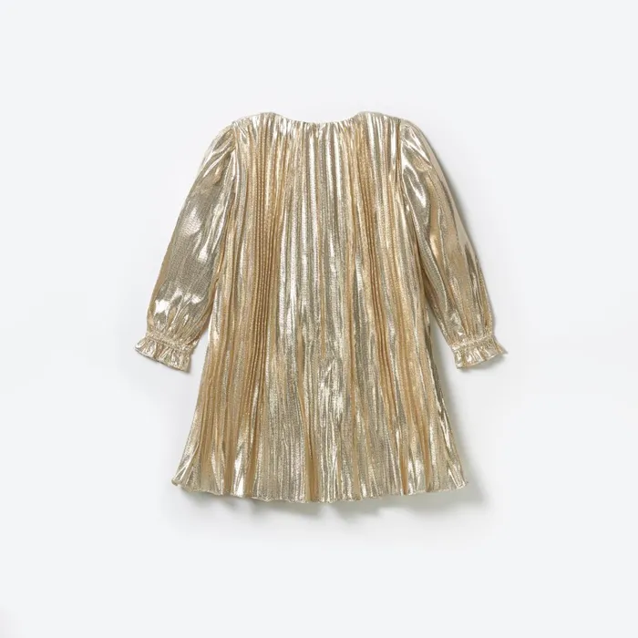 Self Portrait Gold Metallic Mini Dress 8211 Kids