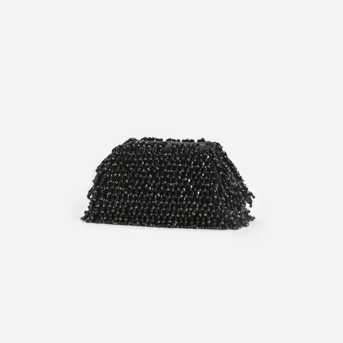Self Portrait Handbags Black Crystal Clutch Black 8211 Women