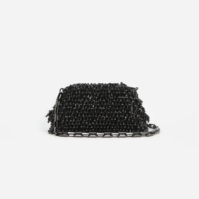 Self Portrait Handbags Black Crystal Clutch Black 8211 Women