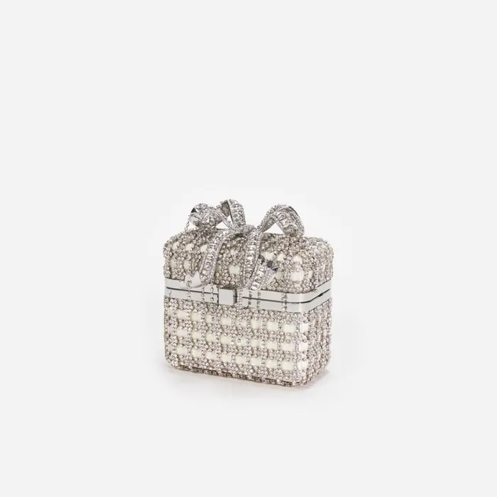 Self Portrait Handbags Champagne Crystal Vanity Case 8211 Women