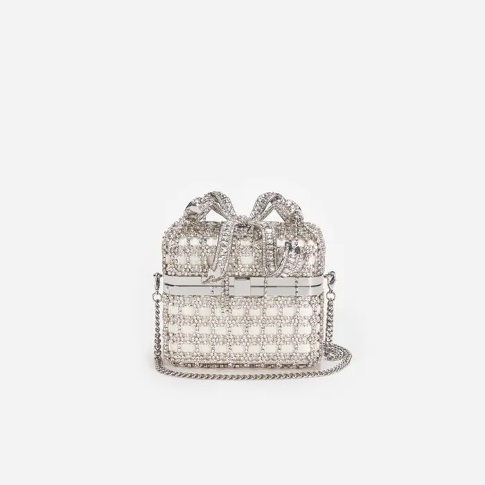 Self Portrait Handbags Champagne Crystal Vanity Case 8211 Women