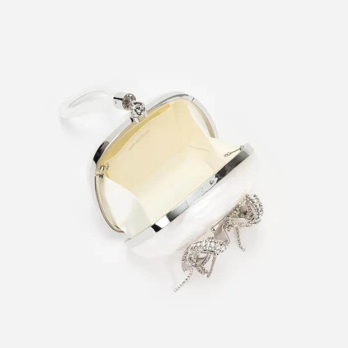 Self Portrait Handbags Pearl Top Handle Clutch Bag 8211 Women
