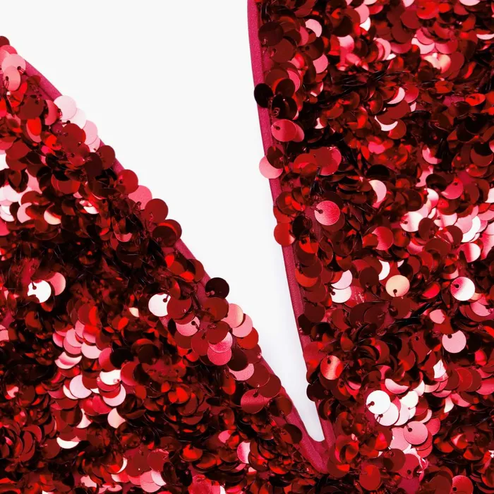 Self Portrait Tops Red 3D Sequin Top 8211 Women