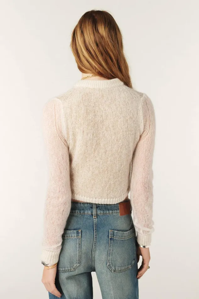 Short Sweater Diego OffWhite Women Baandsh Sweaters and Cardigans