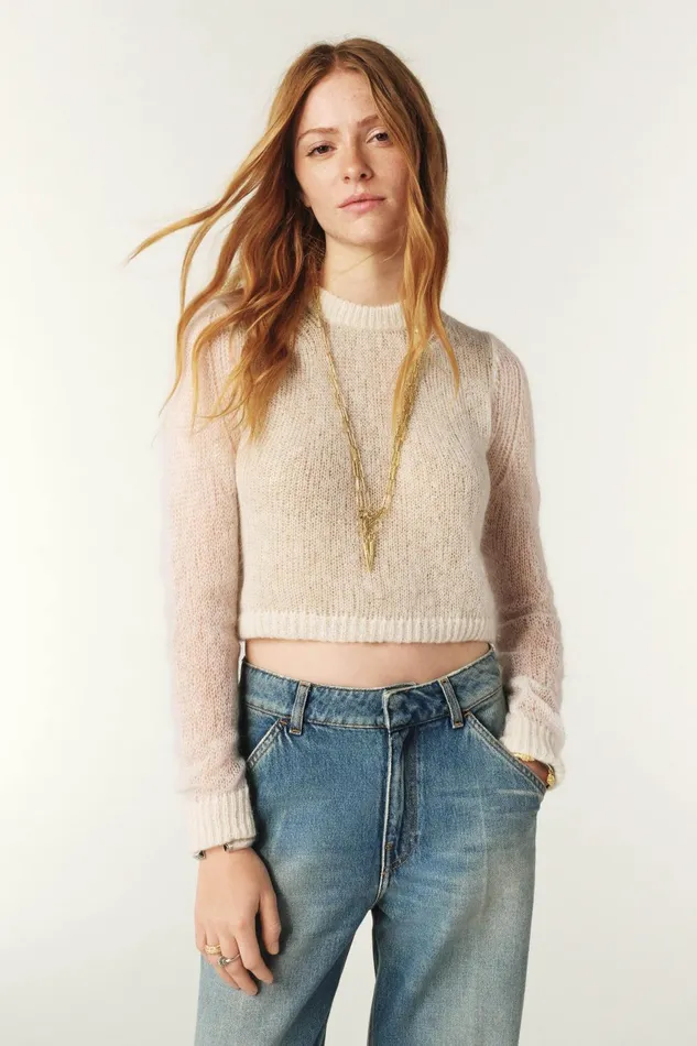 Short Sweater Diego OffWhite Women Baandsh Sweaters and Cardigans