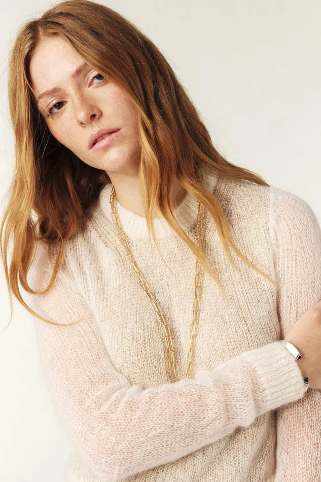 Short Sweater Diego OffWhite Women Baandsh Sweaters and Cardigans