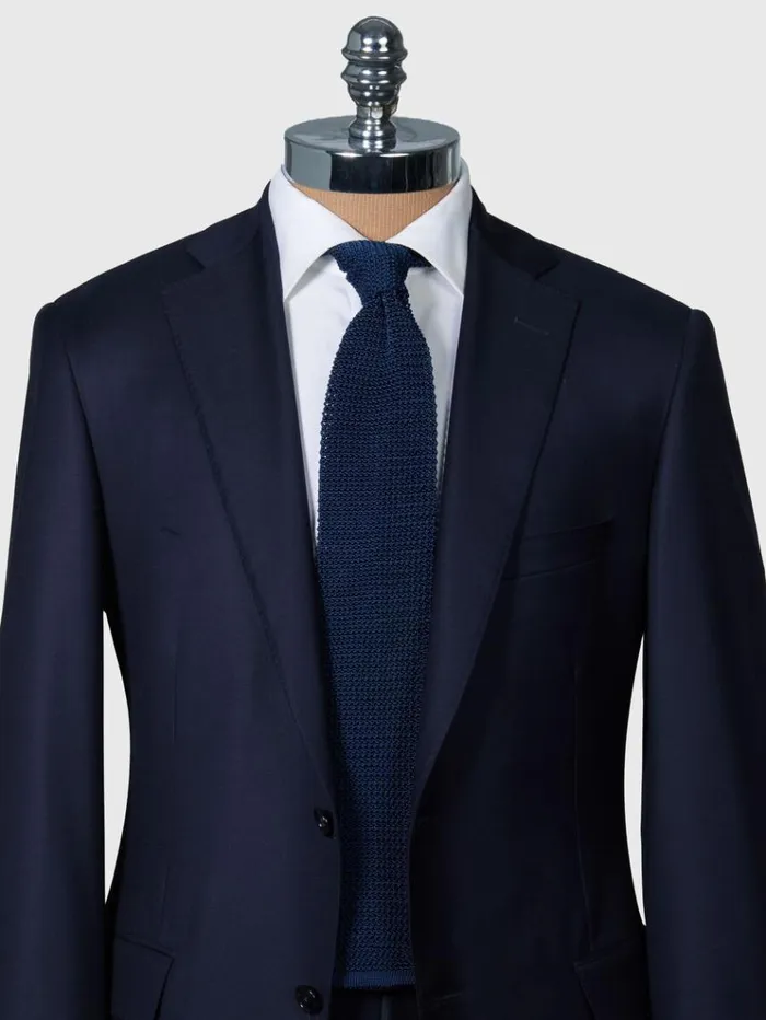 Silk Knit Tie Navy Men Paul Stuart Ties