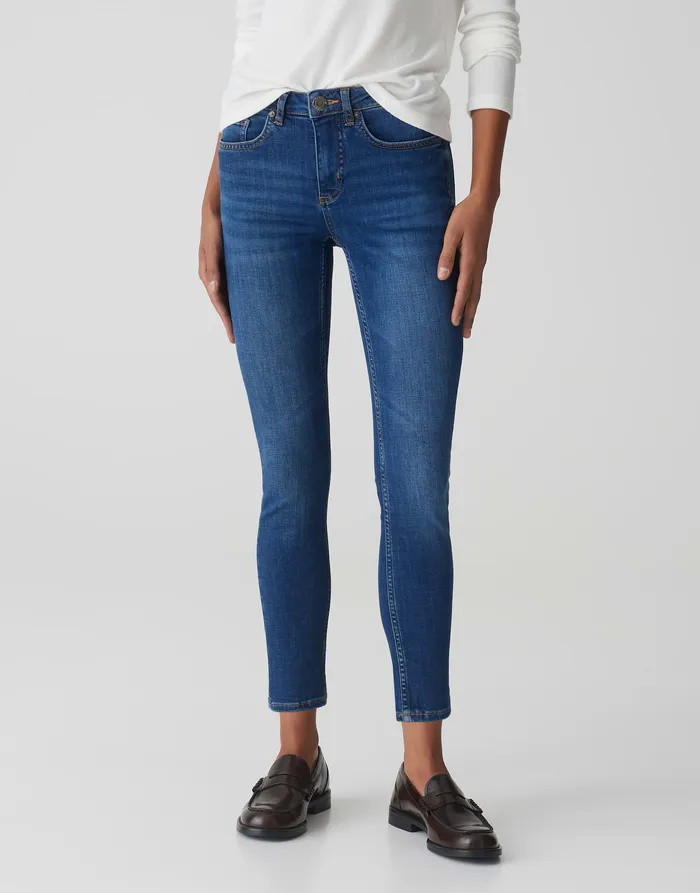 Skinny Jeans ELMA STRONG BLUE Low Rise aus stretchigem BCI Cotton Mix Jeans OPUS Damen Skinny Jeans ELMA STRONG BLUE Low Rise aus stretchigem BCI Cotton Mix Jeans OPUS Damen
