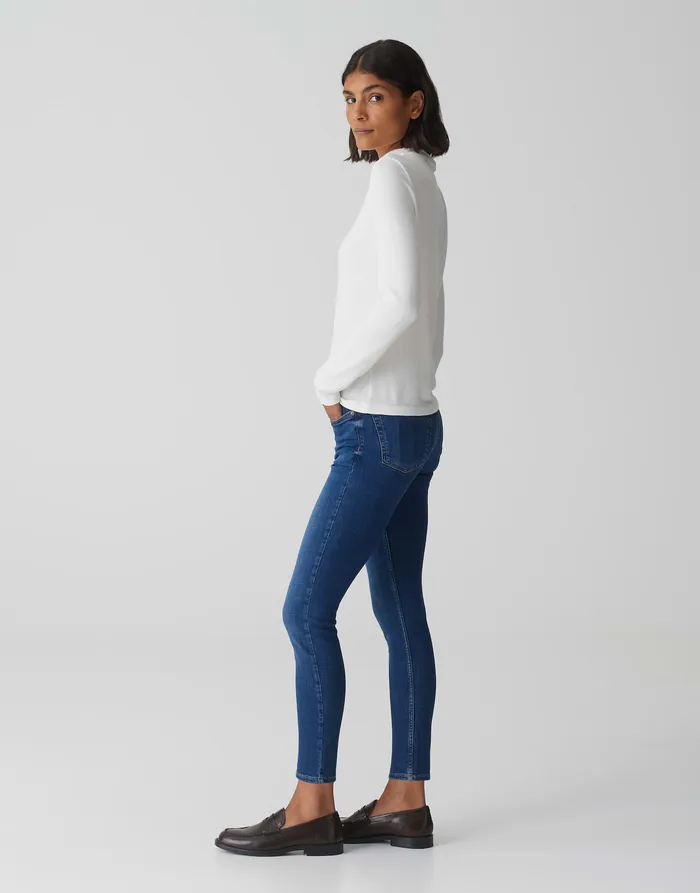 Skinny Jeans ELMA STRONG BLUE Low Rise aus stretchigem BCI Cotton Mix Jeans OPUS Damen Skinny Jeans ELMA STRONG BLUE Low Rise aus stretchigem BCI Cotton Mix Jeans OPUS Damen