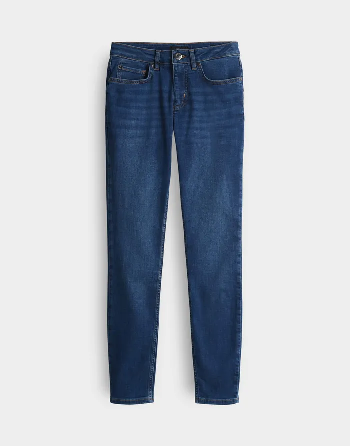Skinny Jeans ELMA STRONG BLUE Low Rise aus stretchigem BCI Cotton Mix Jeans OPUS Damen Skinny Jeans ELMA STRONG BLUE Low Rise aus stretchigem BCI Cotton Mix Jeans OPUS Damen