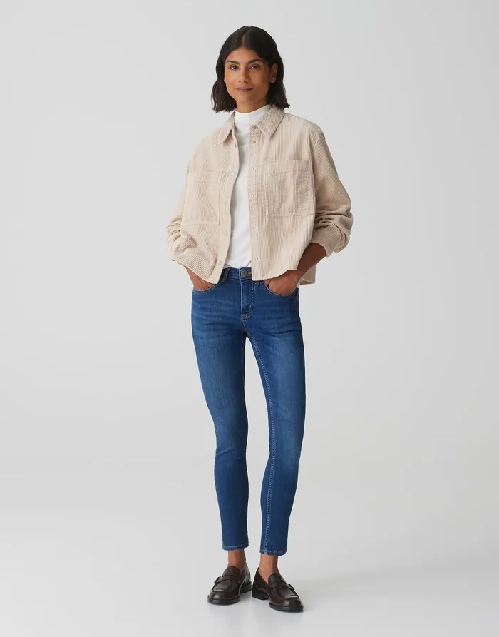 Skinny Jeans ELMA STRONG BLUE Low Rise aus stretchigem BCI Cotton Mix Jeans OPUS Damen Skinny Jeans ELMA STRONG BLUE Low Rise aus stretchigem BCI Cotton Mix Jeans OPUS Damen