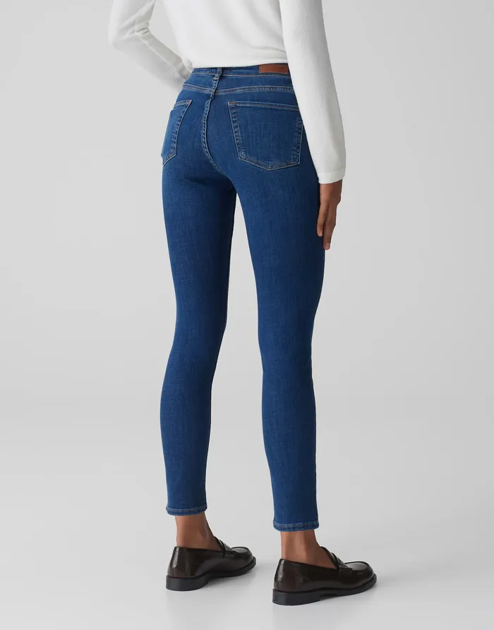 Skinny Jeans ELMA STRONG BLUE Low Rise aus stretchigem BCI Cotton Mix Jeans OPUS Damen Skinny Jeans ELMA STRONG BLUE Low Rise aus stretchigem BCI Cotton Mix Jeans OPUS Damen