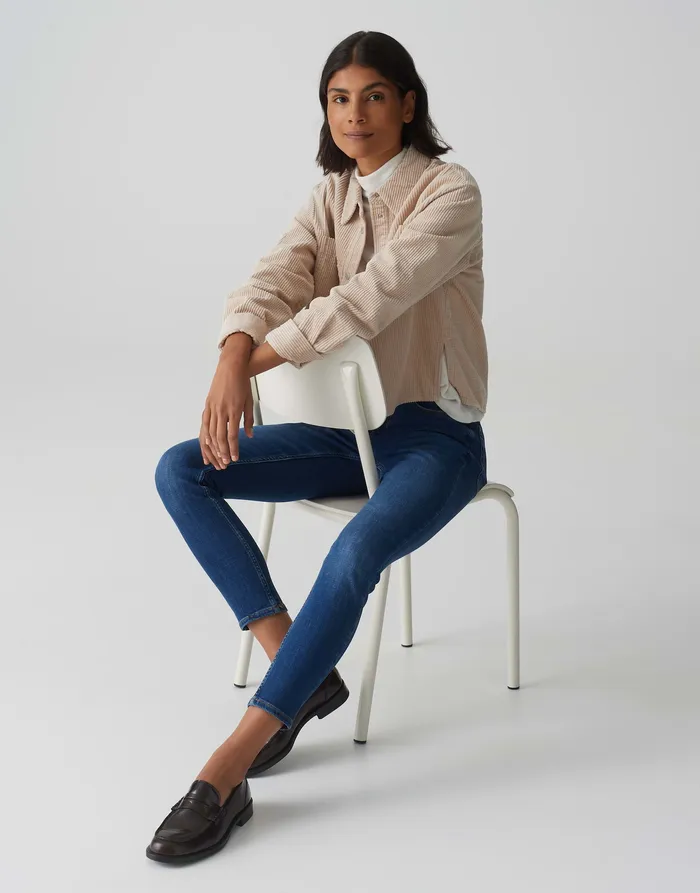 Skinny Jeans ELMA STRONG BLUE Low Rise aus stretchigem BCI Cotton Mix Jeans OPUS Damen Skinny Jeans ELMA STRONG BLUE Low Rise aus stretchigem BCI Cotton Mix Jeans OPUS Damen