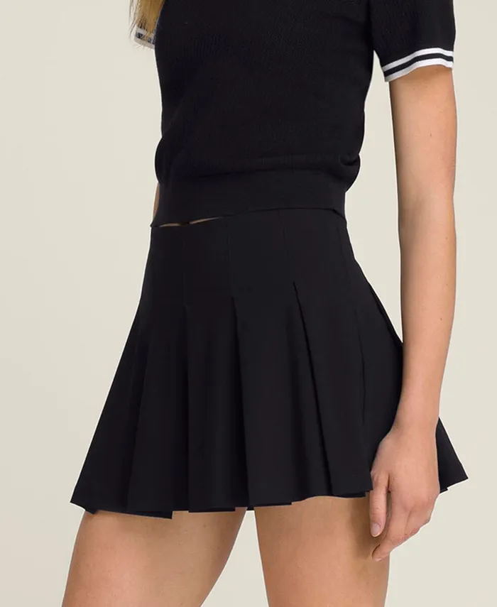Skirts Women Classic Pleated Mini Skirt 8211 Black Wilson