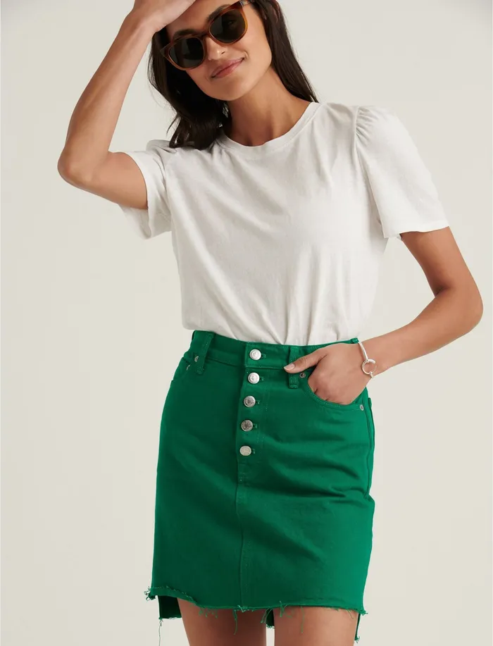 Skirts Women Mid Rise Mini Skirt Ultramarine Grn Step Lucky Brand
