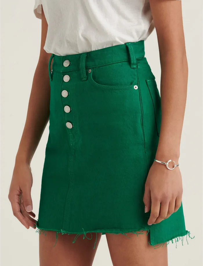 Skirts Women Mid Rise Mini Skirt Ultramarine Grn Step Lucky Brand