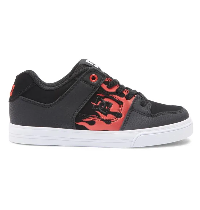 Sneakers Kids DC Shoes Boy039s Pure Elastic Waist Lace Shoes Redgreygrey