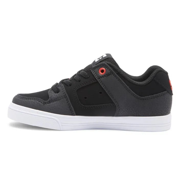 Sneakers Kids DC Shoes Boy039s Pure Elastic Waist Lace Shoes Redgreygrey
