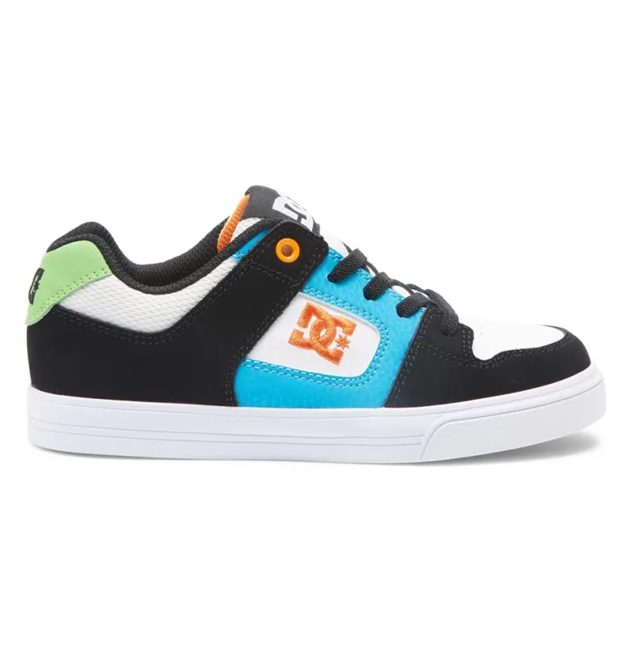 Sneakers Kids DC Shoes Boy039s Pure Elastic Waist Lace Shoes Whiteblackblue