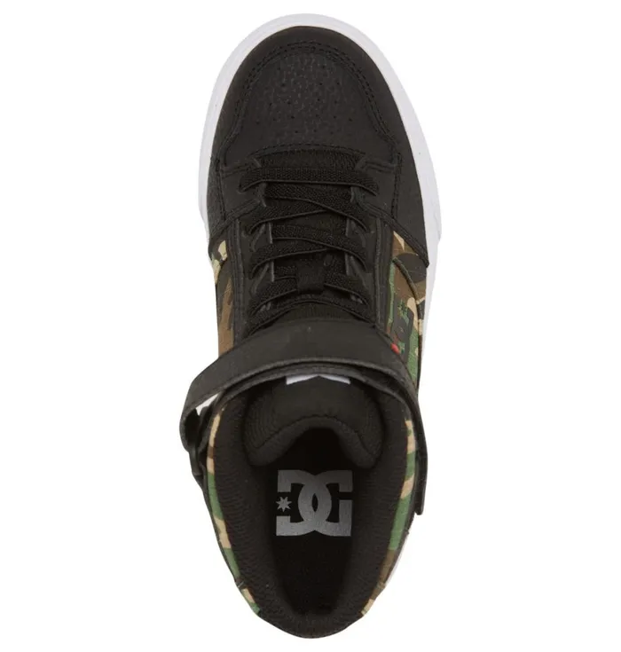 Sneakers Kids DC Shoes Pure High Elastic Waist Lace HighTop Shoes Black Camo