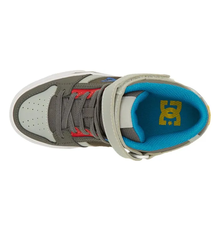 Sneakers Kids DC Shoes Pure High Elastic Waist Lace HighTop Shoes Greygreen