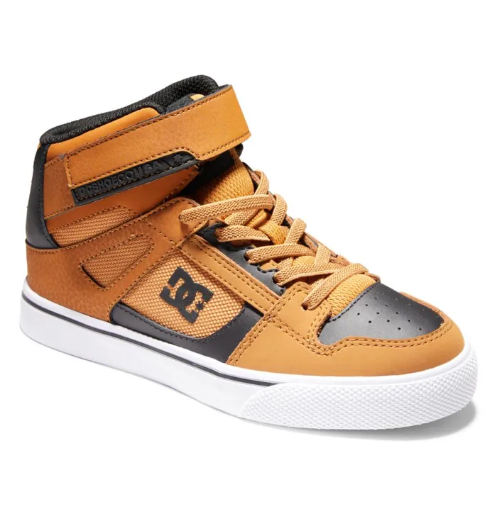 Sneakers Kids DC Shoes Pure High Elastic Waist Lace HighTop Shoes Wheatblack