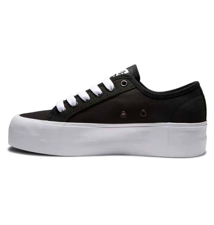 Sneakers Women DC Shoes Manual Platform Shoes Blackwhite