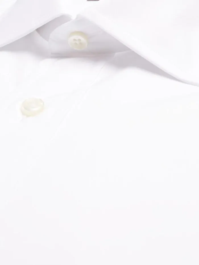 St James Broadcloth Dress Shirt White Men Paul Stuart Dress Shirts