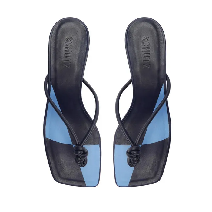 Stiletto Heels Women Schutz Shoes Poppy Sandal Blue